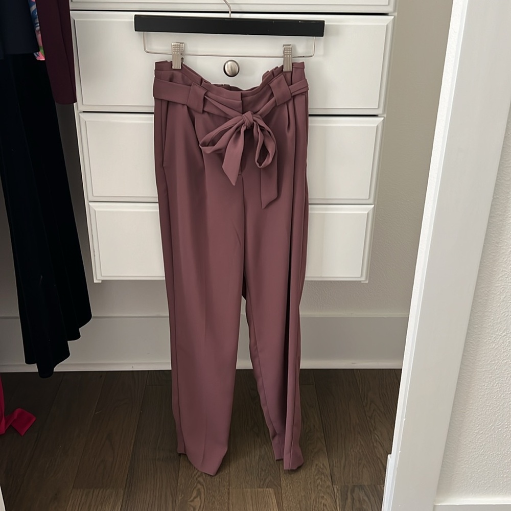 Express High rise purple dress pants